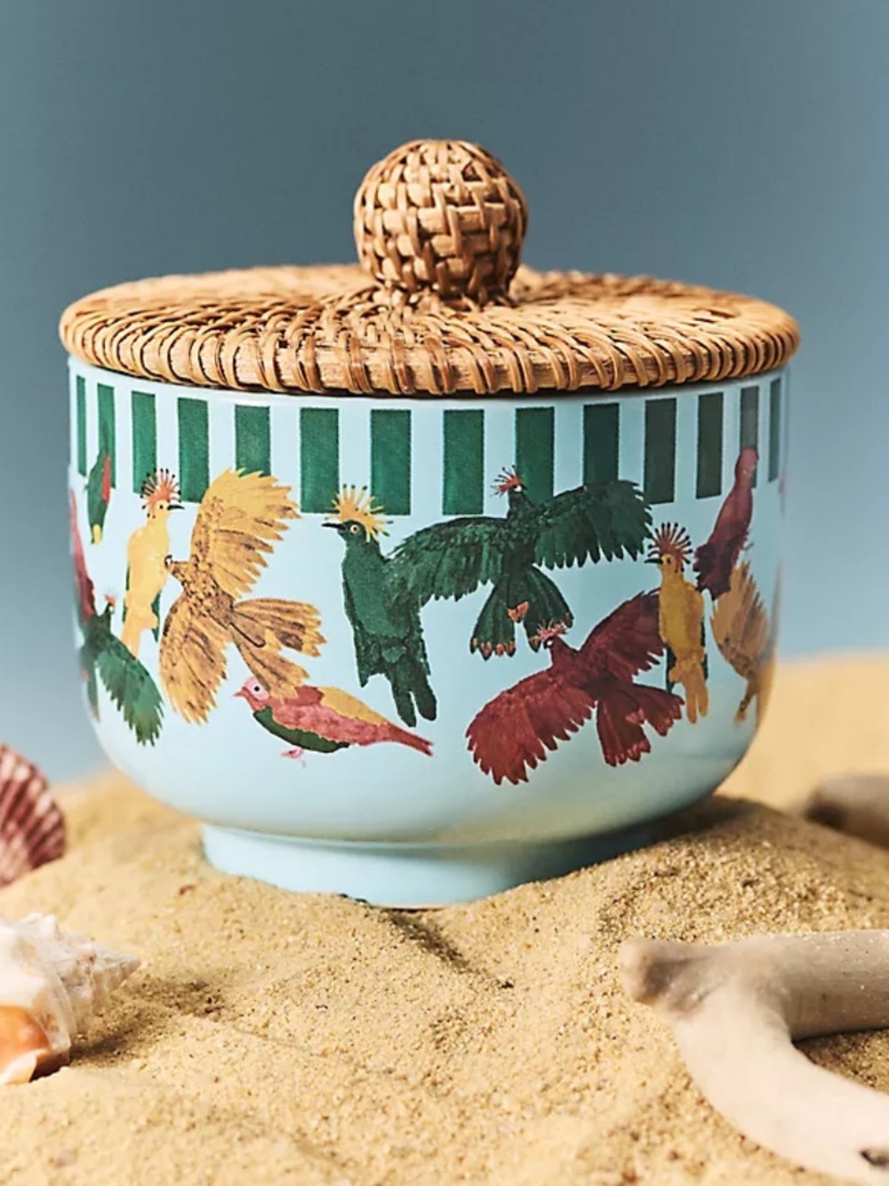 Farm Rio X Anthropologie Ocean Waves & Bergamot (Fresh) Candle, NWT
